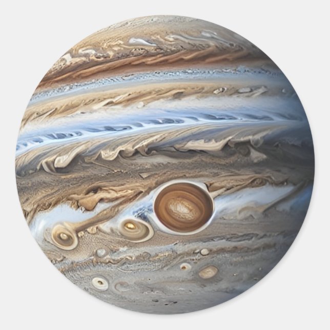 Jupiter Classic Round Sticker (Front)