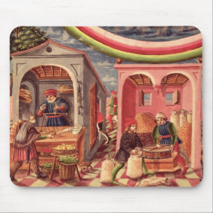 Jupiter, detail of fruit and grain merchants mouse pad