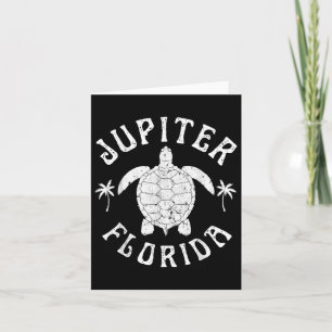 Jupiter Florida Beach Sea Turtle Summer Vacation Card