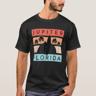 Jupiter Florida Beach Surfing Summer Vacation Vint T-Shirt