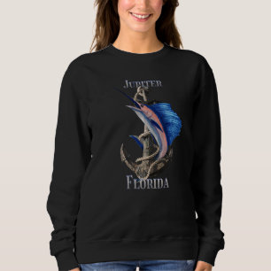 Jupiter Florida Swordfish Marlin Ocean Fishing Sweatshirt