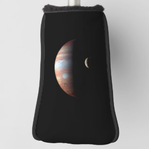 Jupiter Gas Giant Planet & Io Galilean Moon Golf Head Cover