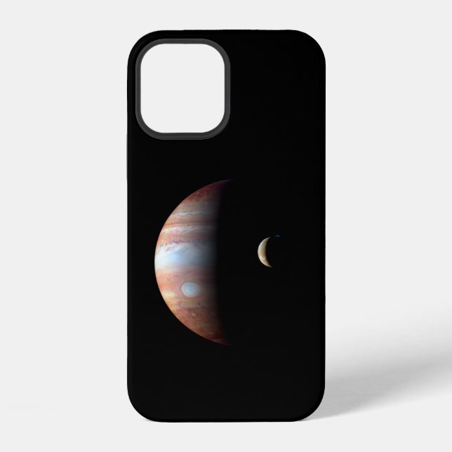 Jupiter Gas Giant Planet & Io Galilean Moon iPhone Case (Back)