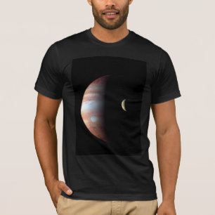Jupiter Gas Giant Planet & Io Galilean Moon T-Shirt