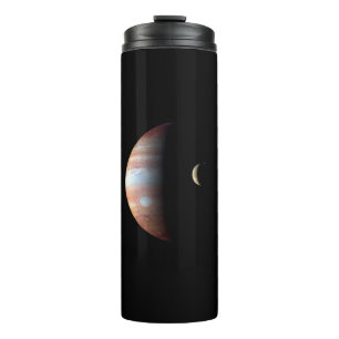 Jupiter Gas Giant Planet & Io Galilean Moon Thermal Tumbler
