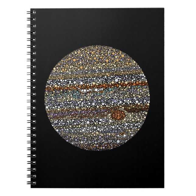 Jupiter In Dots Notebook (Front)