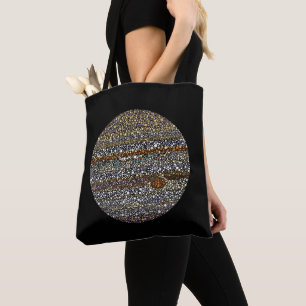 Jupiter In Dots Tote Bag