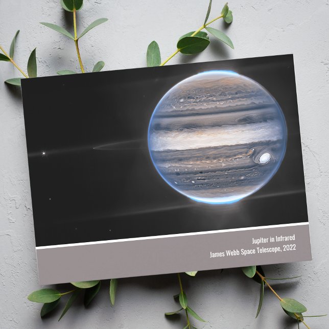 Jupiter in Infrared, James Webb Space Telescope Postcard (Creator Uploaded)