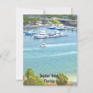 Jupiter Inlet, Florida on a postcard