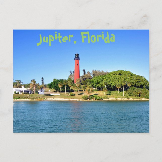 Jupiter Inlet Lighthouse in Jupiter, Florida Postcard (Front)