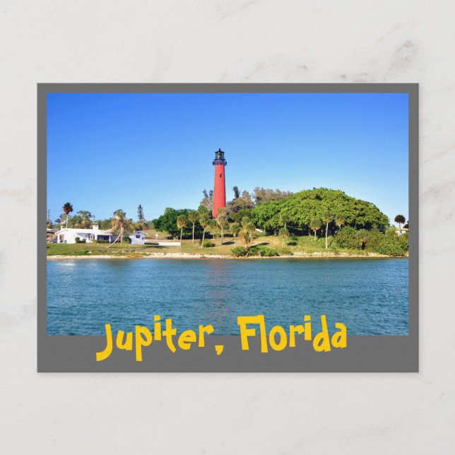 Jupiter Inlet Lighthouse in Jupiter, Florida Postcard (Front)