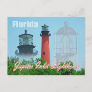 Jupiter Inlet Lighthouse & Museum, Florida Postcard
