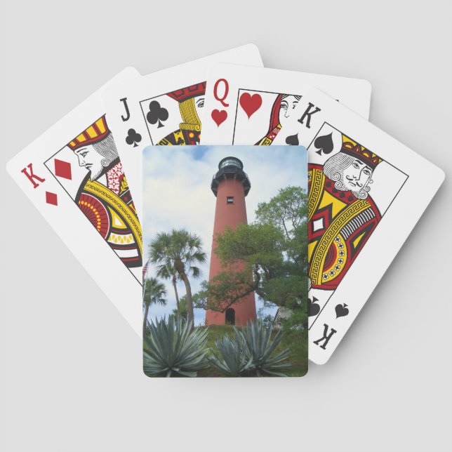 Jupiter Inlet Lighthouse & Museum Jupiter Florida Playing Cards (Back)