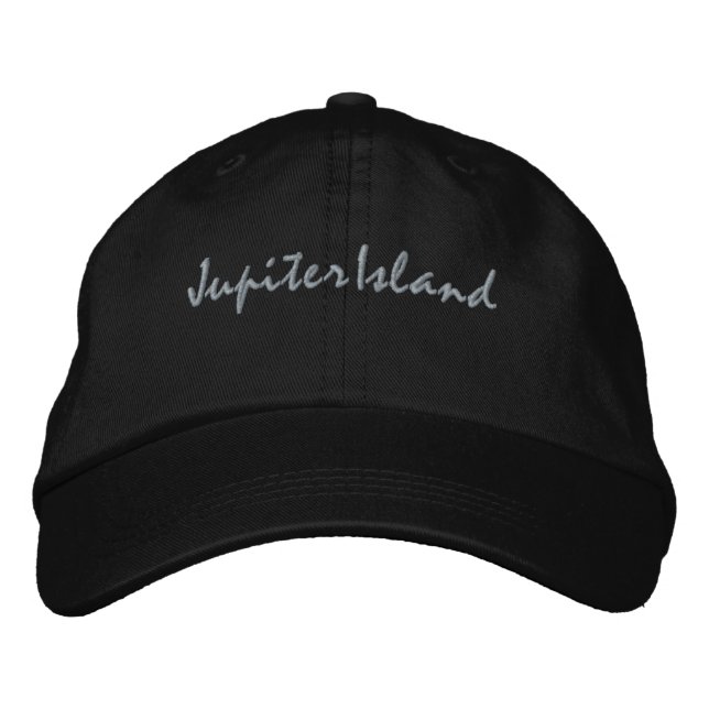 Jupiter Island Florida Embroidered Baseball Hat (Front)