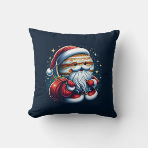 Jupiter Jolly Old St. Nick Santa Claus Astrology Throw Pillow