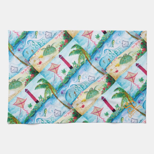 Jupiter Lighthouse Kitchen Towel (Horizontal)