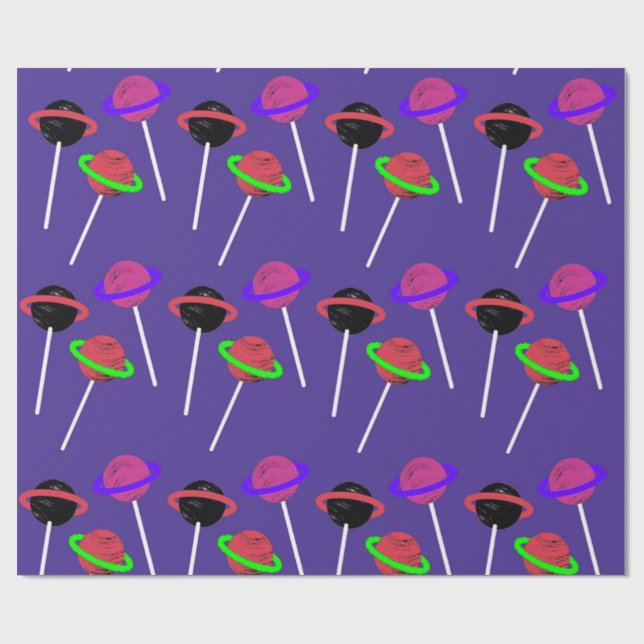 Jupiter Lollipop Wrapping Paper (Flat)