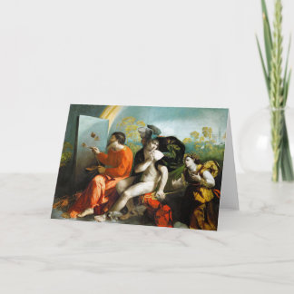 Jupiter, Mercury and Virtue Fine Art Card