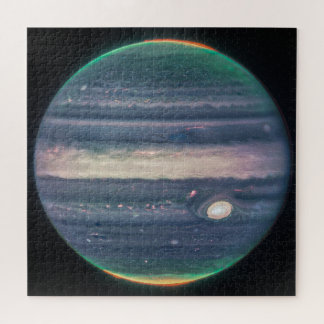 Jupiter Neon Glows | NIRCam | JWST Jigsaw Puzzle