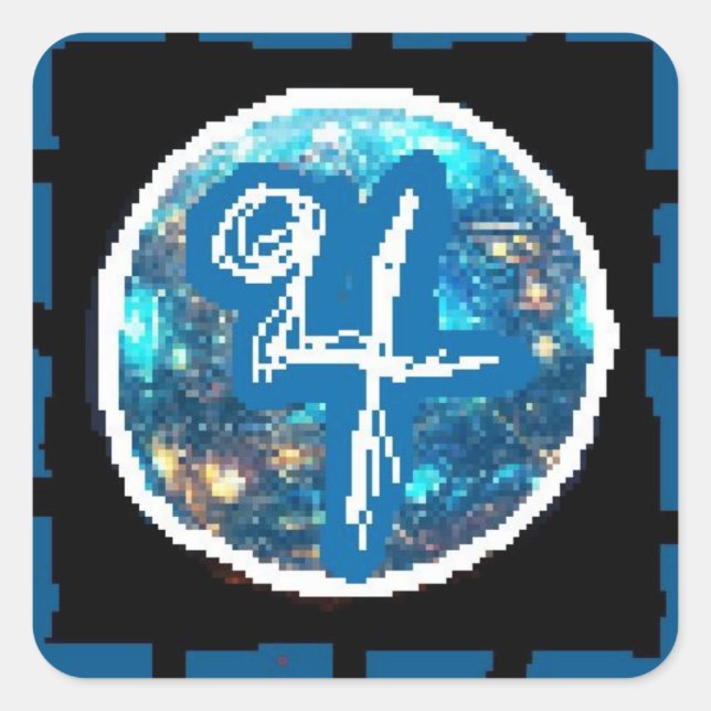 Jupiter Night Square Sticker (Front)