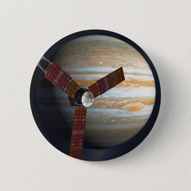 Jupiter Probe 2 Inch Round Button (Front)