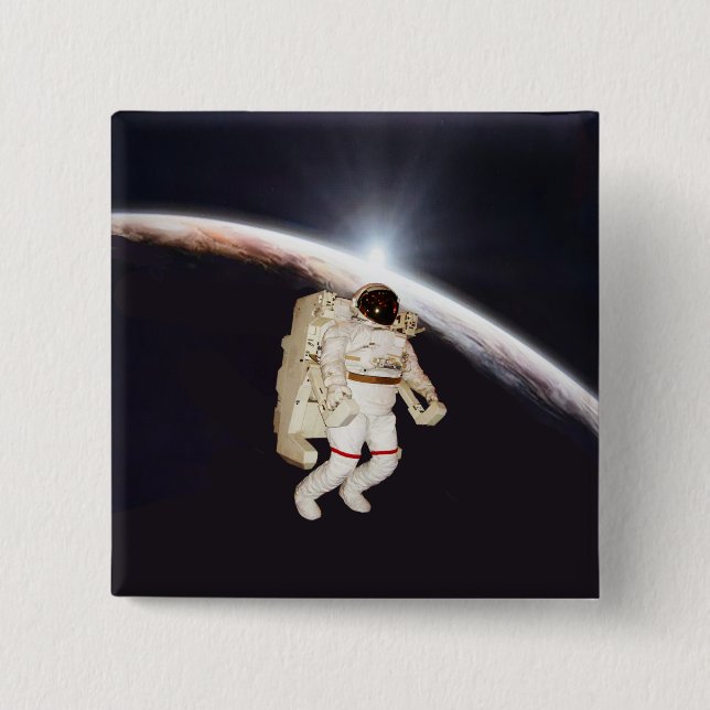 Jupiter Sunrise 2 Inch Square Button (Front)
