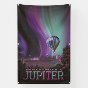 Jupiter Travel by Hot Air Balloon Bighty Auroras Banner