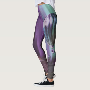 Jupiter Travel by Hot Air Balloon Bighty Auroras Leggings