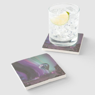 Jupiter Travel by Hot Air Balloon Bighty Auroras Stone Coaster