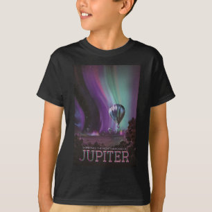 Jupiter Travel by Hot Air Balloon Bighty Auroras T-Shirt