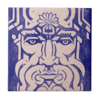 Jupiter Zeus King of Gods Greek Mythology Blue