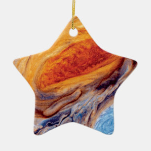 Jupiter's Great Red Spot - NASA Voyager Photo Ceramic Ornament