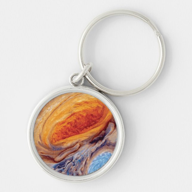 Jupiter's Great Red Spot - NASA Voyager Photo Keychain (Front)