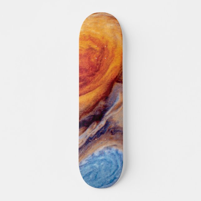 Jupiter's Great Red Spot - NASA Voyager Photo Skateboard (Front)
