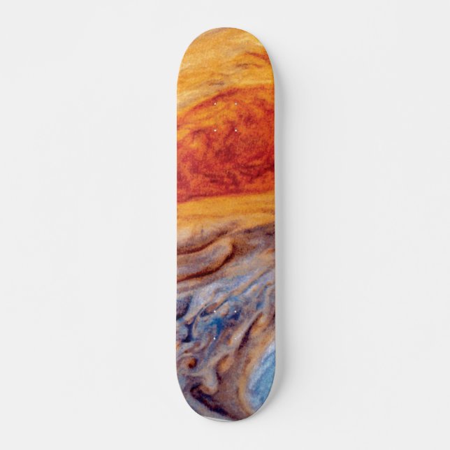 Jupiter's Great Red Spot - NASA Voyager Photo Skateboard (Front)