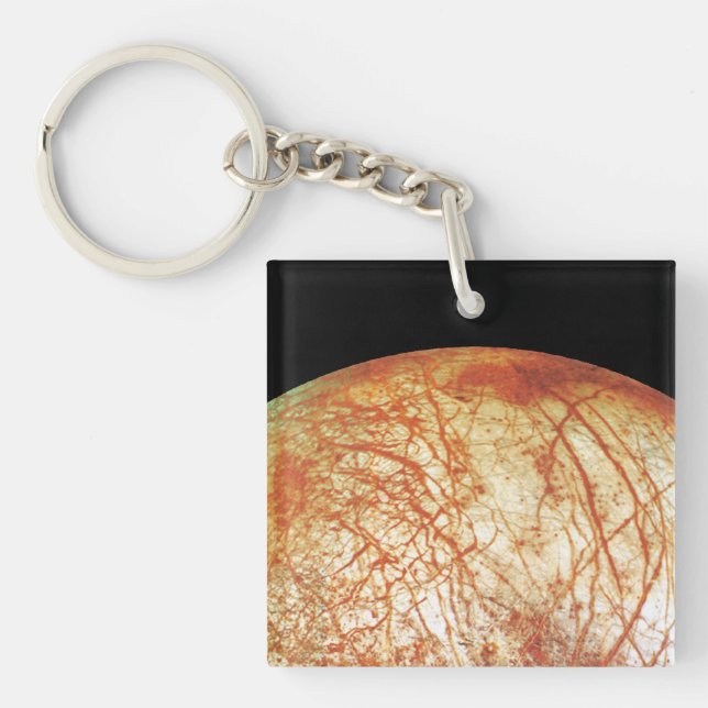 Jupiter's Moon Europa Keychain (Front)