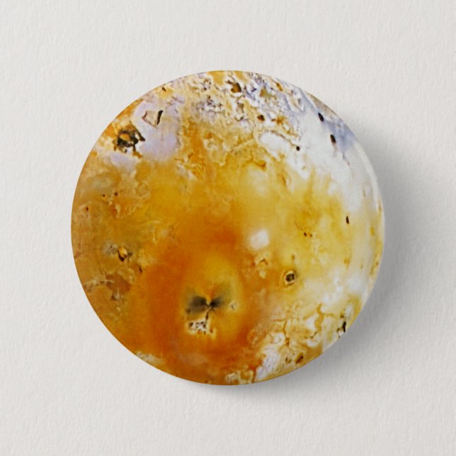 Jupiter's Moon Io 2 Inch Round Button (Front)