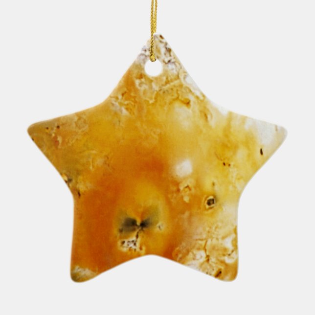 Jupiter's Moon Io Ceramic Ornament (Front)