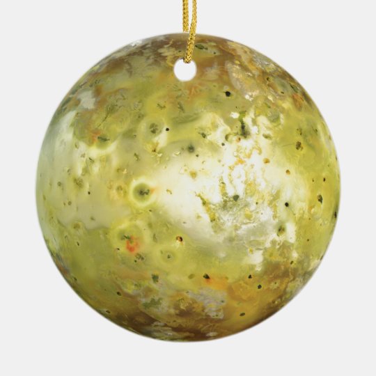 Jupiter's Moon Io Ceramic Ornament