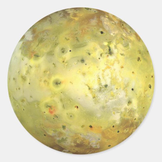 Jupiter's Moon Io Classic Round Sticker