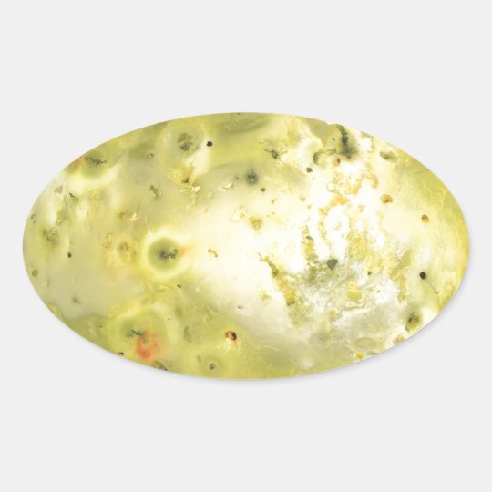 Jupiter's Moon Io Oval Sticker