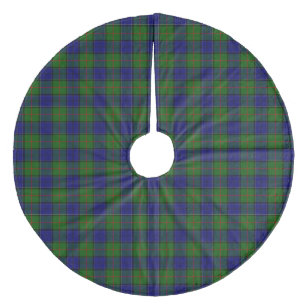 Jupon De Sapin En Molleton Colquhoun tartan bleu vert plaid
