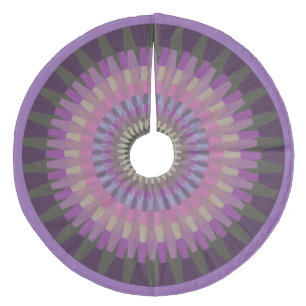 Jupon De Sapin En Molleton Dahlia d'hiver aux couleurs chaudes violettes du s