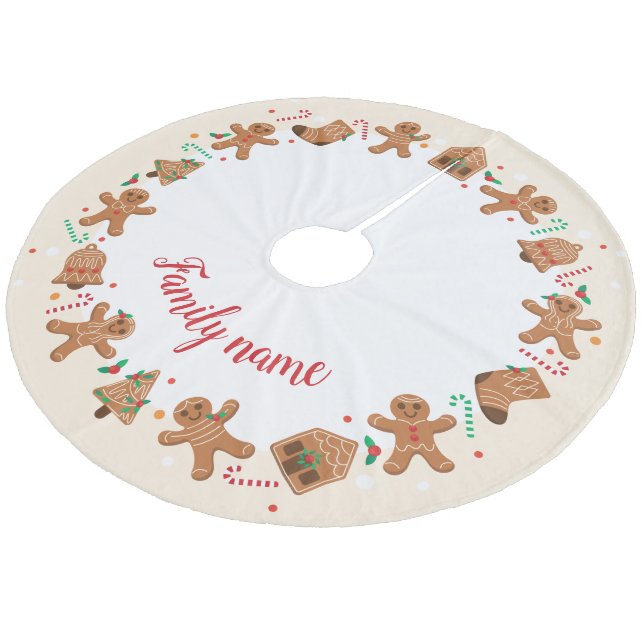Jupon De Sapin En Molleton Gingerpain homme illustration nom de famille xmas (Angle)