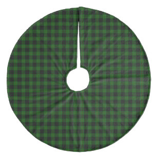 Jupon De Sapin En Molleton Gunn tartan vert noir plaid