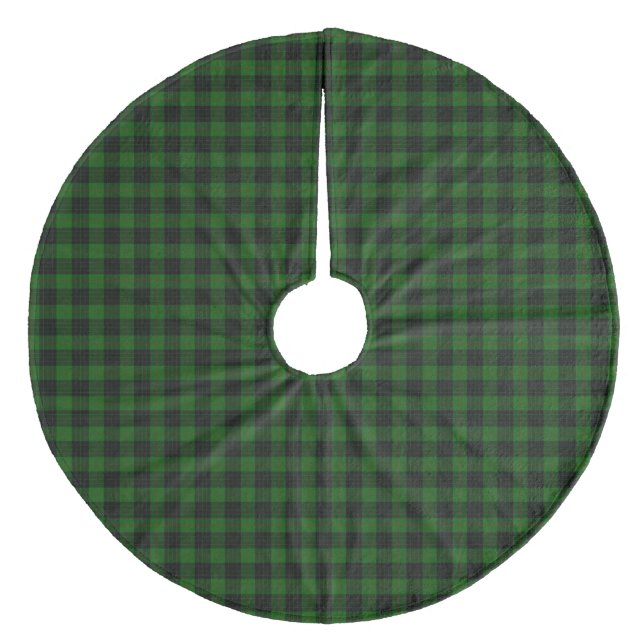 Jupon De Sapin En Molleton Gunn tartan vert noir plaid (Devant)