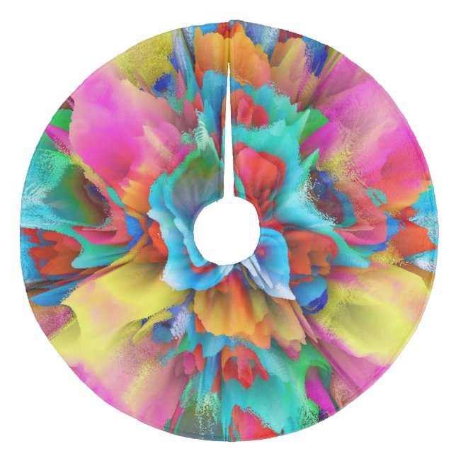 Jupon De Sapin En Molleton Imaginaire floral 11201 (Devant)