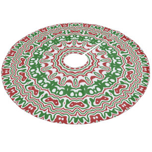 Jupon De Sapin En Molleton Kaleidoscope de Noël Funky Festif Tripant Groovy