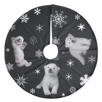 Jupon De Sapin En Molleton Luna - ours blanc