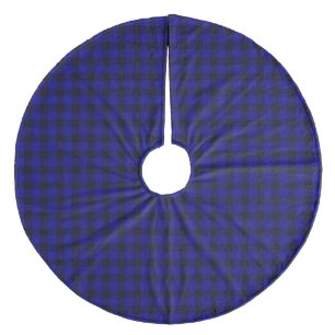 Jupon De Sapin En Molleton MacKay tartan bleu noir plaid